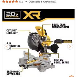Dewalt 10” Miter Saw Battery Operated 