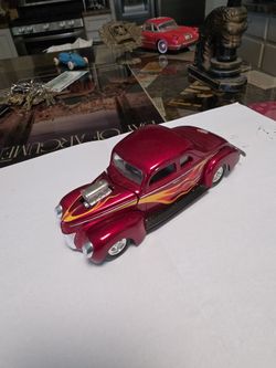 Hot rod. Cherry red