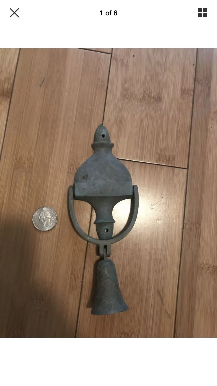 Vintage Door Knocker with a Bell