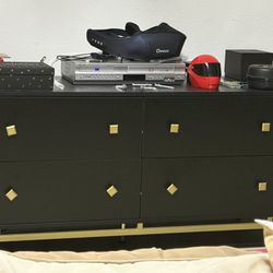 Brown And Gold Tv Stand Or Dresser 