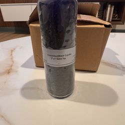 Set of 6 New Black Pillar Candles | 2” x 6” Unscented