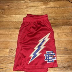 Eric Emanuel Red Thunder Shorts