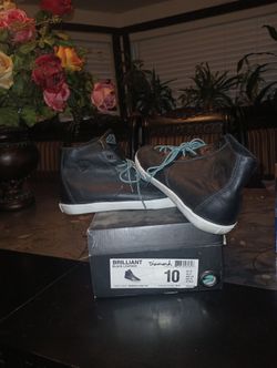 High Top Leather Tennis Shoes  Diamond Brand