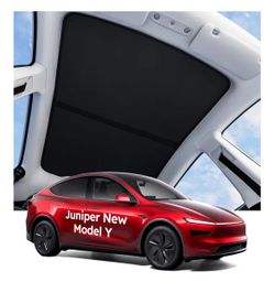wigoo Tesla New Model Y Juniper Accessories Sunshade Roof [Never Sag, Nano Ice-Crystal Coatings] Heat Insulation Glass Roof Sun Shade, Accessories for