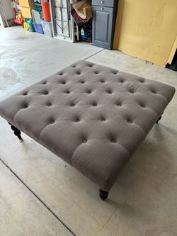 Ottoman-42” square, gray
