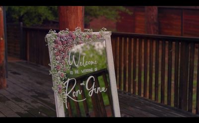 Wedding welcome sign