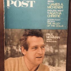 Vtg Post Magazine Paul Newman Feb. 24,1968-Great Stories-Advertising & Photos GC