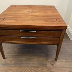 Mid Century Modern End Table - Lane Tuxedo Bow Tie (OBO)