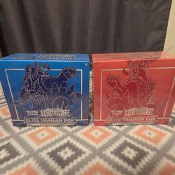 Pokemon Sword & Shield Battle Styles Elite Trainer Box ETB Lot of 2 Sealed