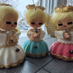 Vintage Christmas Angel Ornaments