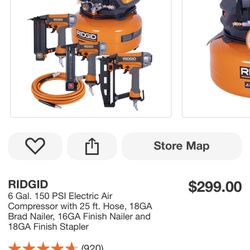 RIDGID 6 Gal. 150 PSI Electric Air Compressor 