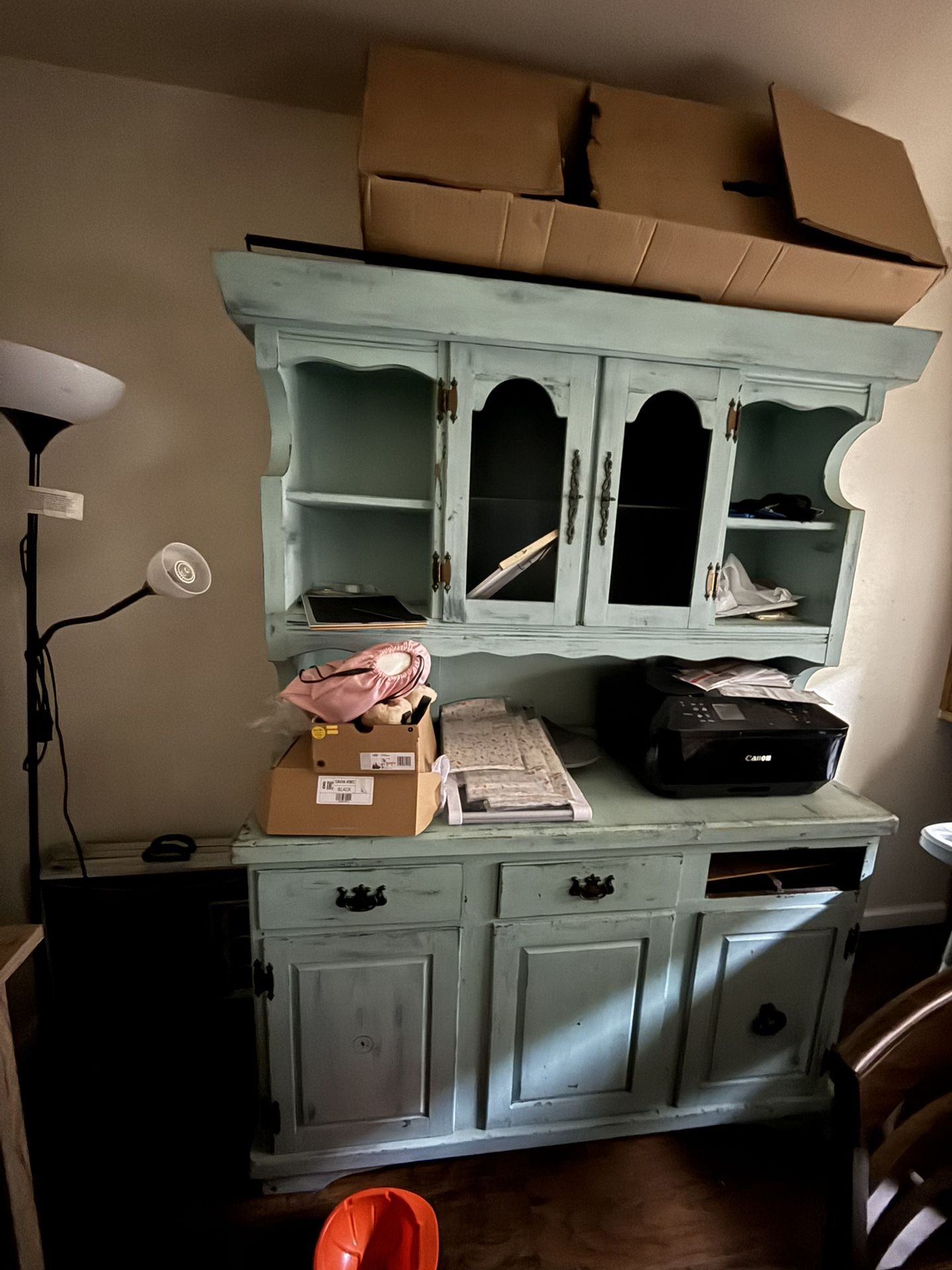 Blue Rustic Antique Cabinet