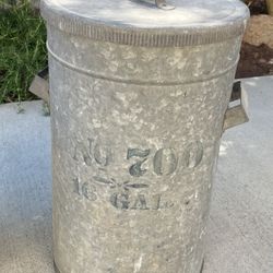 Antique Metal Seed Can