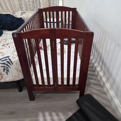 Solid Wood Frame Baby Crib