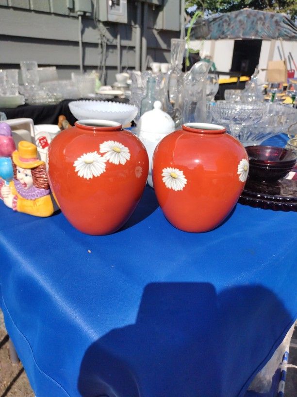 Set Of Antique e Vases