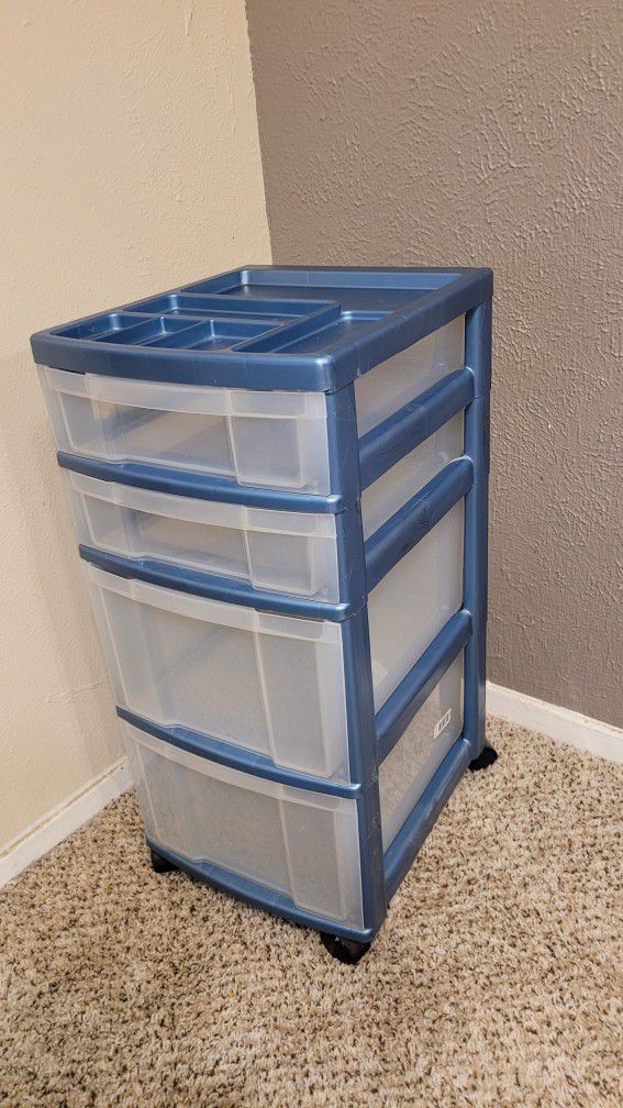 Four-drawer Storage Organizer Cart