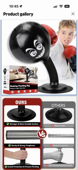 Desktop punching bag