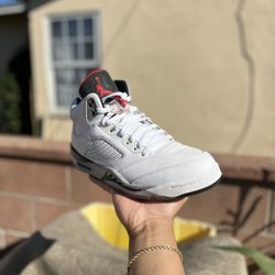 Jordan Retro 5 White Cement 