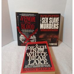 ☠️ TRUE CRIME ☠️ Set of 3 Books ☠️ See Desc For Details ☠️ Paperbacks