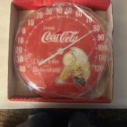 1984 Coca-Cola Thermometer New In The Box