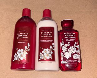 Japanese Cherry Blossom Shower Wash Set