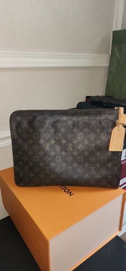 authentic lv monogram money bag