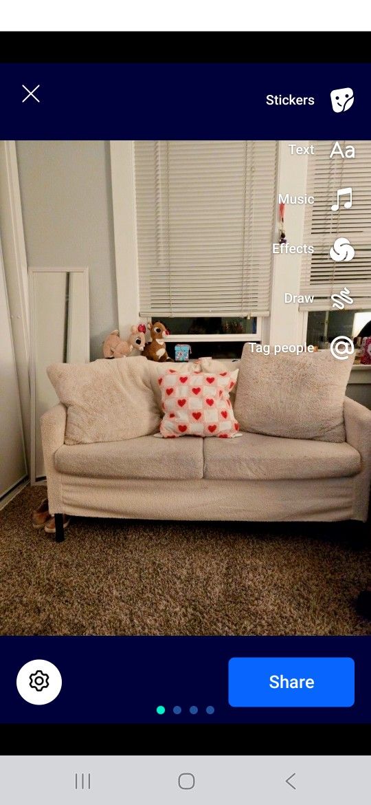 Beige Cozy Lil' Sofa ❤️ FREE. FREE. FREE❤️