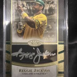 Reggie Jackson 2021 Tier One Autograph Card #01/10 Mint Condition 
