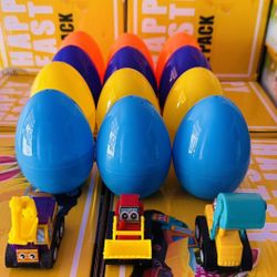 12 Packs Prefilled Easter Eggs with Car Trucks Toys for Kids Classroom Exchange Gift Easter Party Favors 1 Box        $15 2 Boxes   $25 3 Boxes    $40