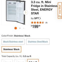 Midea Mini Fridge 3.3 Cubic Ft