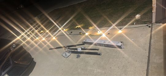 48 foot string light with brand new 9 foot light pole 48 foot string light with brand new 9 foot light pole