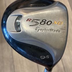 RH TaylorMade R580 XD Golf Driver 9.5 Degree Stiff 46”