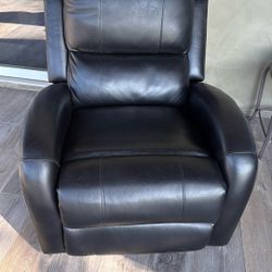 Black Leather Electric Recliner