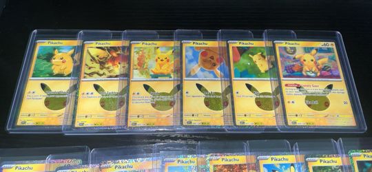 Pokemon cards pikachus 30th celebration