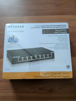 Brand New Sealed Netgear GS308 8 port Gigabit Ethernet unmanaged switch