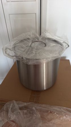 Stainless Steel Stock Pot with Lid 20Qt
