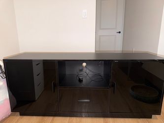 Black Gloss TV Stand Media Console