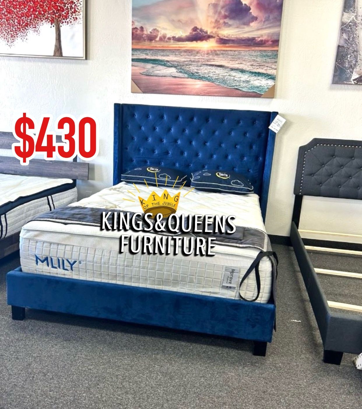 New Queen Bed Frames With Mattress Included
