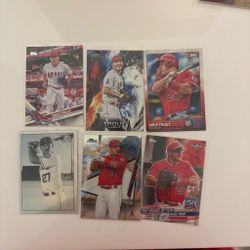 Mike Trout six card lot