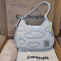 NEW Coach Coachtopia Loop Ergo Bag With Cloud Quilting