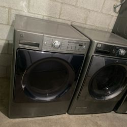 KENMORE ELITE STEAM EXTRA LARGE FRONT LOAD WASHER AND GAS DRYER 