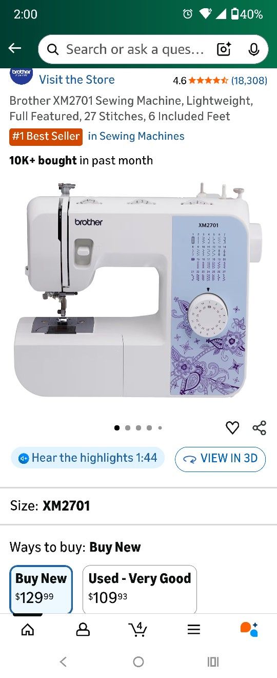 Brother Sewing Machine