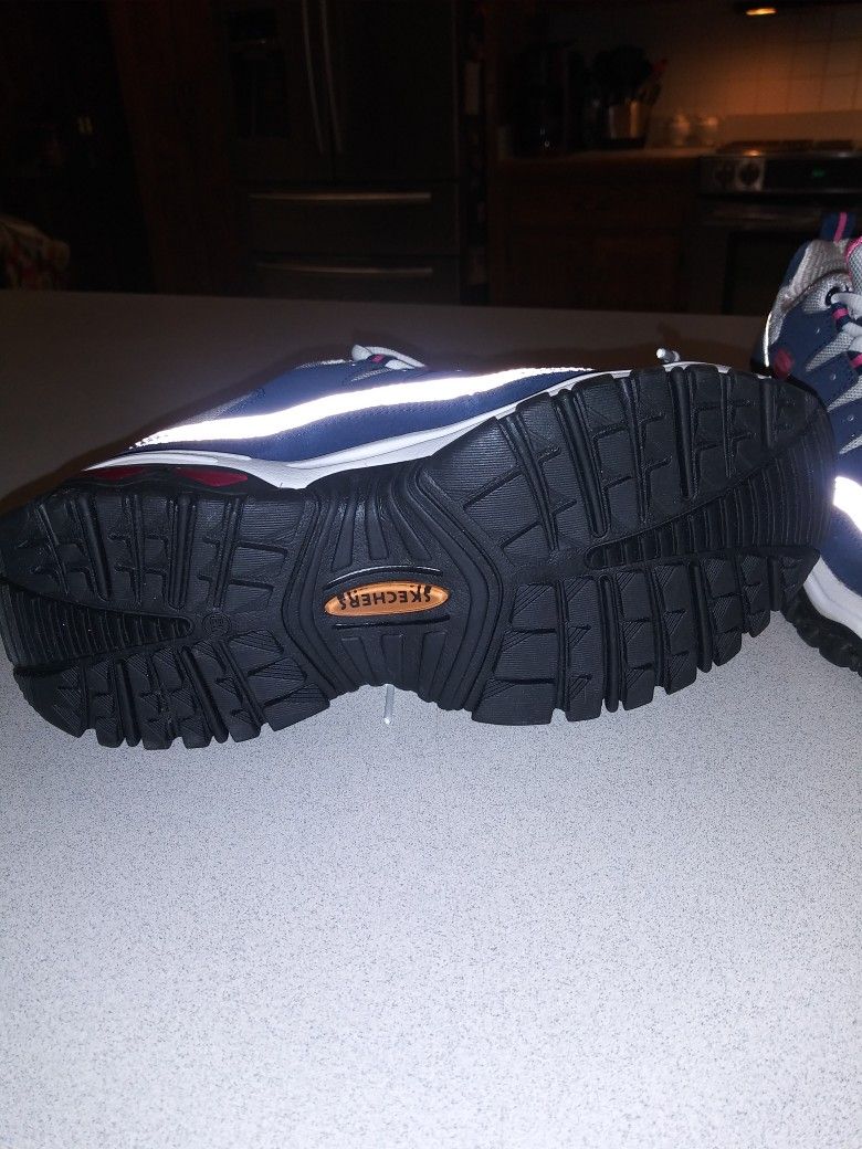 WOMEN´S 8.5 SKECHERS SN 13400W WOMEN´S ENERGY WAVE LINXE WIDE FIT NAVY PINK SNEAKERS NEW WITHOUT BOX  Shoes