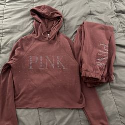 Vs Pink Woman Sweat Outfit