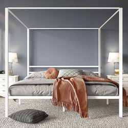 CANOPY BED FRAME KING SIZE BRAND NEW IN BOX!!!