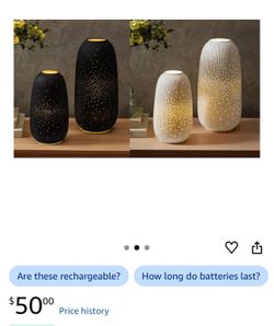 Led porcelain lanterns