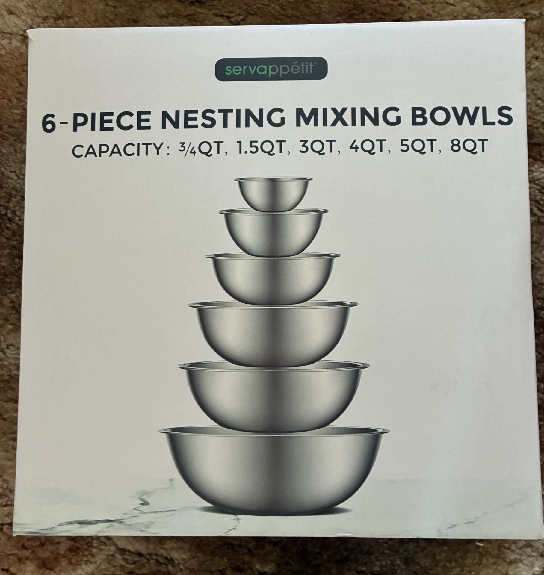6 Piece Bowl Set