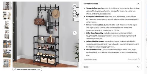 White Shoe rack