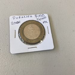 100 Pesos Durango Silver And Bronze Coin