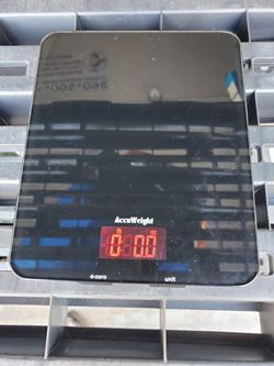 Kitchen scale.